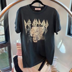 Free people Def Leppard oversized t-shirt